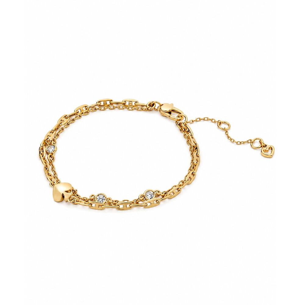 Kate Spade So Spade Crystal Double Strand Bracelet